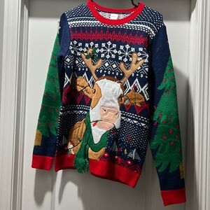 Cow Christmas Sweater unisex small fit